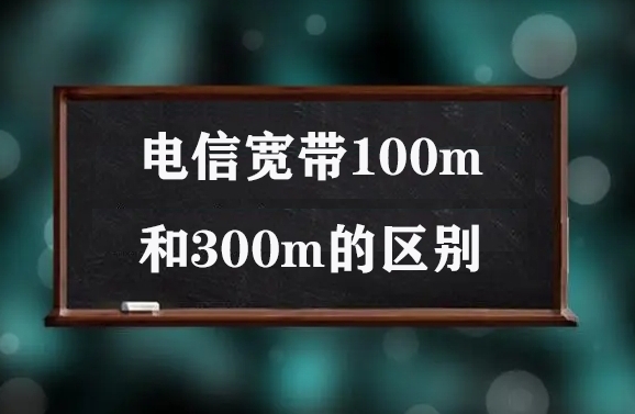 电信宽带100m和300m的区别